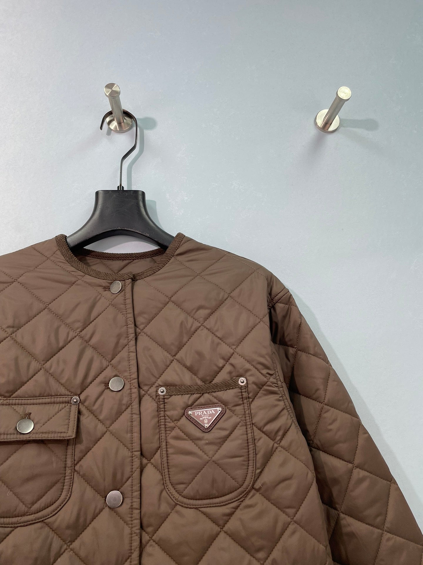 PRADA 26S QUILTED PATCH-POCKET JACKET 1225