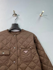 PRADA 26S QUILTED PATCH-POCKET JACKET 1225