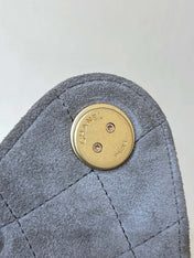 CC 25 HANDBAG IN GREY 30 SUEDE GOLD HARDWARE