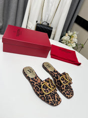 LEOPARD FLAT SLIDE GHW