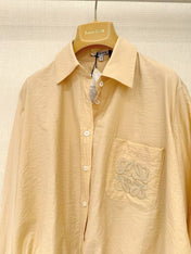 LOEWE SET IN BEIGE COTTON WITH EMBROIDERED LOGO