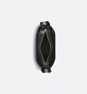 CD SHOULDER BAG 25 IN BLACK CALFSKIN GOLD HARDWARE TP2