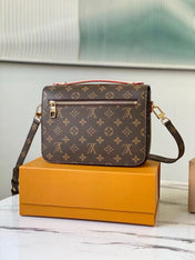 LV MESSENGER BAG 25 IN BROWN MONOGRAM CANVAS