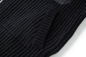 PRADA ZIP-UP IN BLACK WOOL