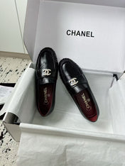 CHANEL 26S CC LOAFERS IN BLACK CALFSKIN 27726