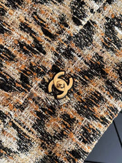 CHANEL 26S CLASSIC FLAP BAG IN LEOPARD TWEED