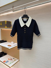 THOM 26S SHORT SLEEVE POLO KNIT TOP STYLE 238