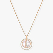 LUCKY MOVE MM NACRE BLANCHE DIAMOND NECKLACE