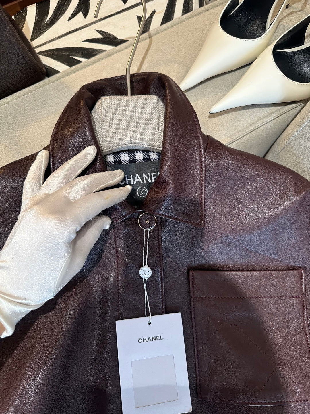 CHANEL 26S RETRO LEATHER JACKET 1286