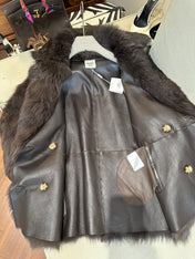 HERMES 26S SHEARLING COAT 811