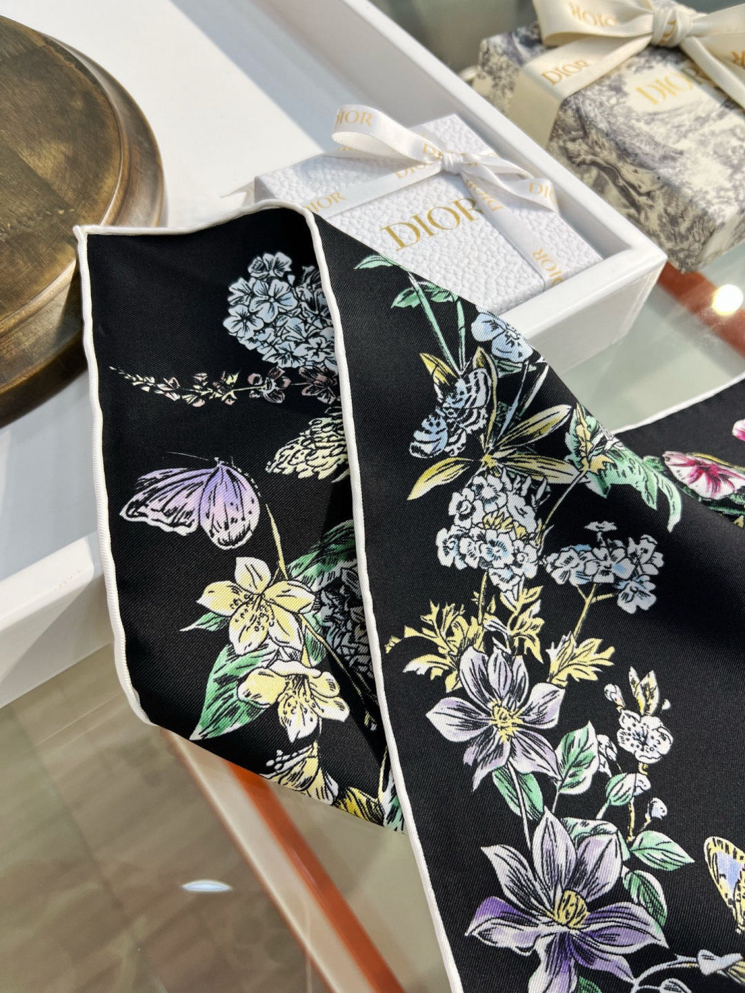 DIOR 26S SCARF 90CM IN SILK 293854