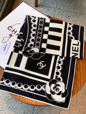 CHANEL 26S SCARF 135 IN CASHMERE AND SILK 306116
