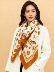 CHANEL 26S SCARF 140 IN CASHMERE AND SILK 306121
