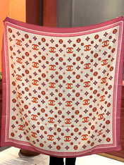 CHANEL 26S SCARF 140 IN CASHMERE AND SILK 306123
