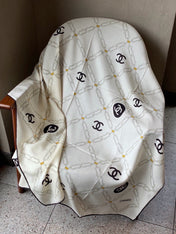 CHANEL 26S SCARF 135 IN CASHMERE AND SILK 306127