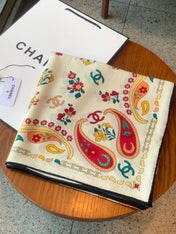 CHANEL 26S SCARF 135 IN CASHMERE AND SILK 306130