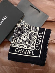 CHANEL 26S SCARF 135 IN CASHMERE AND SILK 306135