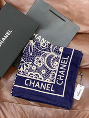 CHANEL 26S SCARF 135 IN CASHMERE AND SILK 306138