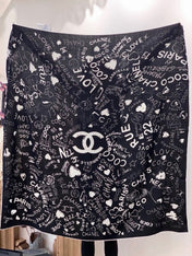 CHANEL 26S SCARF 135 IN CASHMERE AND SILK 307241