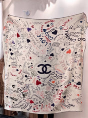 CHANEL 26S SCARF 135 IN CASHMERE AND SILK 307242