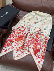 CHANEL 26S SCARF 135 IN CASHMERE AND SILK 307251