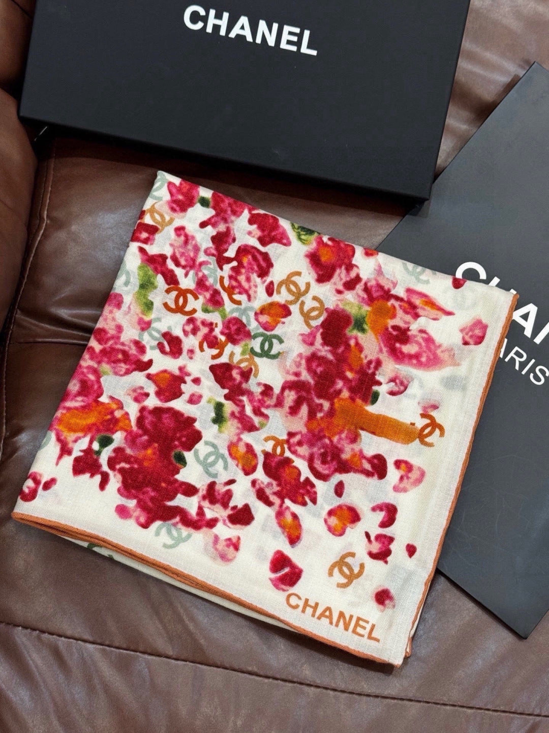 CHANEL 26S SCARF 135 IN CASHMERE AND SILK 307251