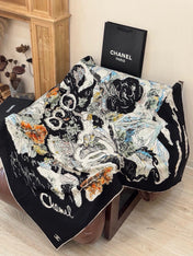 CHANEL 26S SCARF 135 IN CASHMERE AND SILK 309325