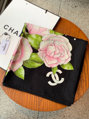CHANEL 26S SCARF 140 IN CASHMERE AND SILK 309336