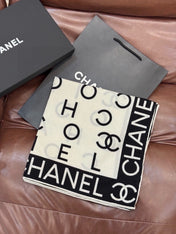 CHANEL 26S SCARF 135 IN CASHMERE AND SILK 309347