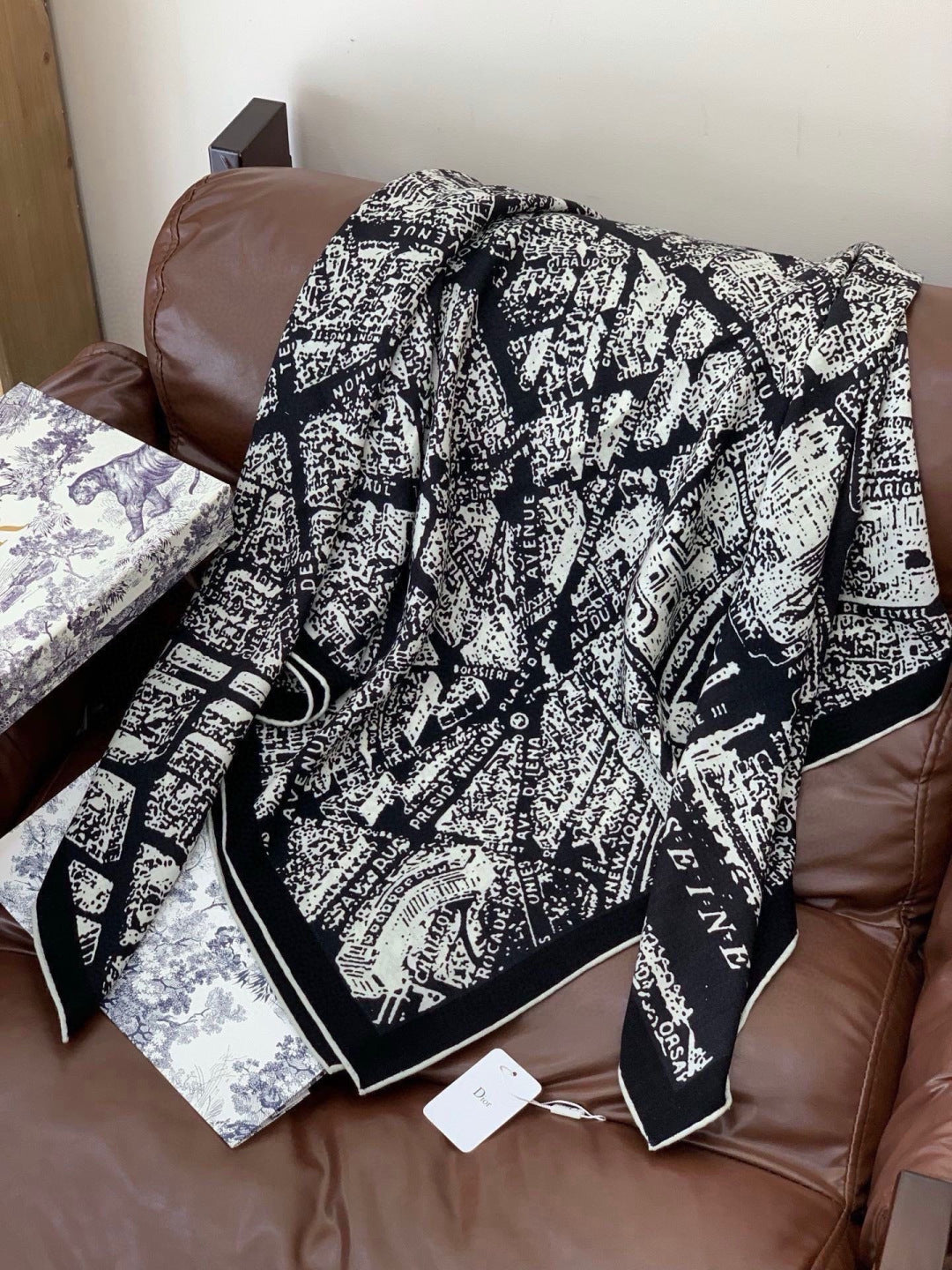 DIOR 26S SCARF 140CM IN SILK 309357