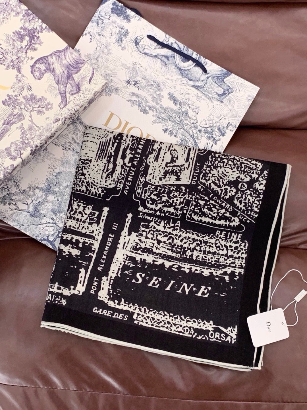 DIOR 26S SCARF 140CM IN SILK 309357