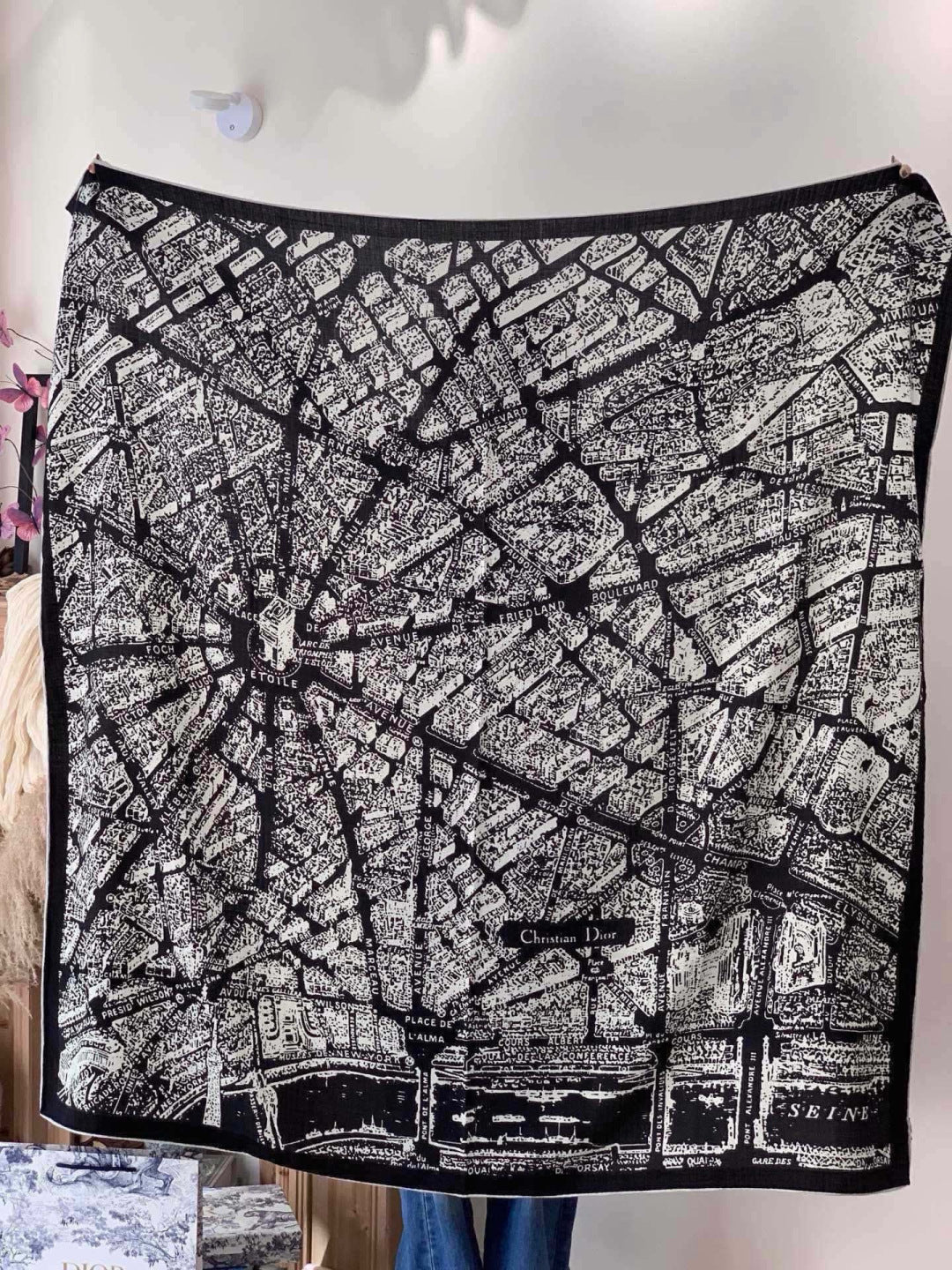 DIOR 26S SCARF 140CM IN SILK 309357