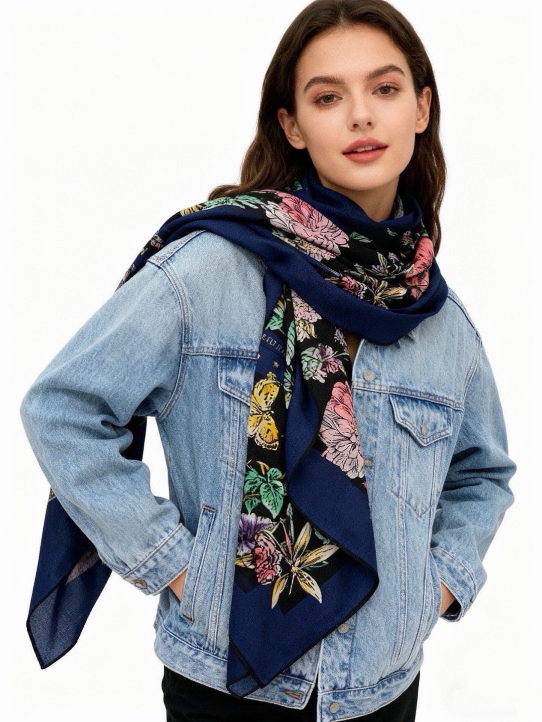 DIOR 26S SCARF 140CM IN CASHMERE SILK 309359