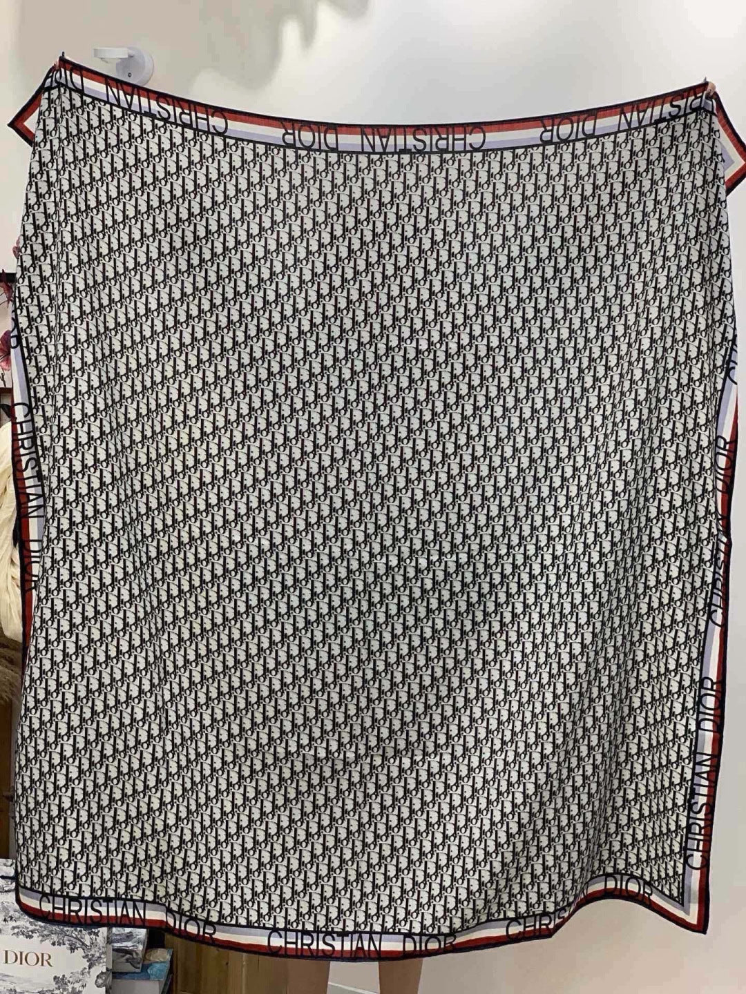 DIOR 26S SCARF 140CM IN CASHMERE SILK 311937