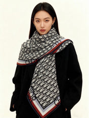 DIOR 26S SCARF 140CM IN CASHMERE SILK 311937