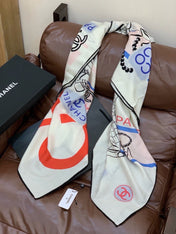 CHANEL 26S SCARF 135 IN SILK 311940
