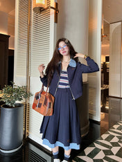 MIUMIU TOP & SKIRT SET STYLE 132