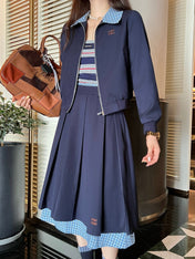 MIUMIU TOP & SKIRT SET STYLE 132