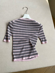PRADA 26S SHORT-SLEEVE KNIT TOP 1103