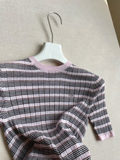 PRADA 26S SHORT-SLEEVE KNIT TOP 1103
