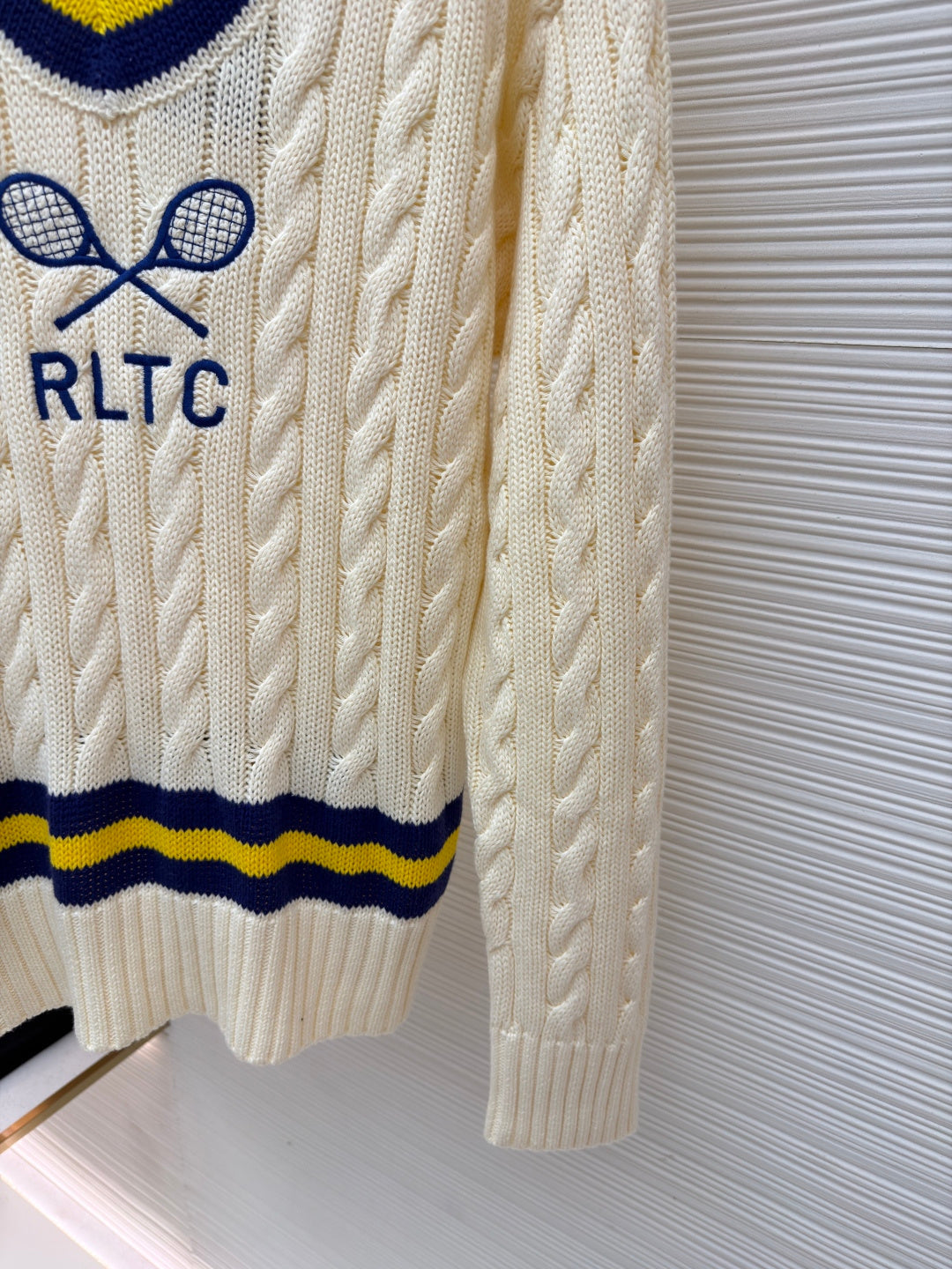 RALPH LAUREN 25S KNITTED TENNIS SWEATER 266