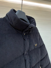 PRADA 25S VELVET PUFFER JACKET 458
