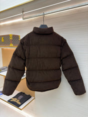 PRADA 25S VELVET PUFFER JACKET 459
