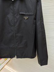 PRADA 26S COLLARED ZIP-UP JACKET 1329