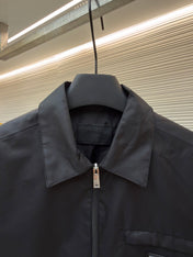 PRADA 26S COLLARED ZIP-UP JACKET 1329