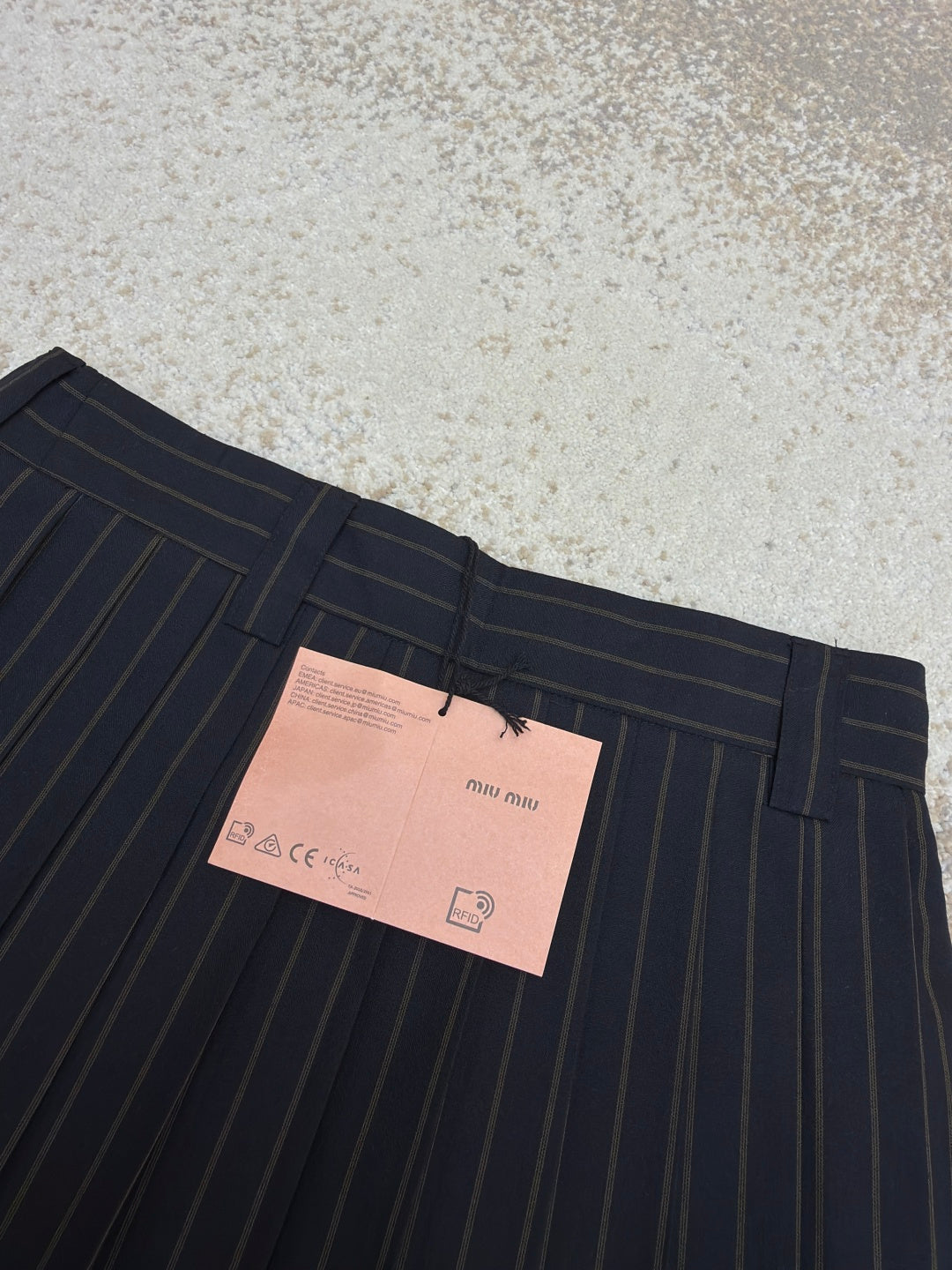 MIUMIU 26S PLEATED MINI SKIRT STYLE 1091