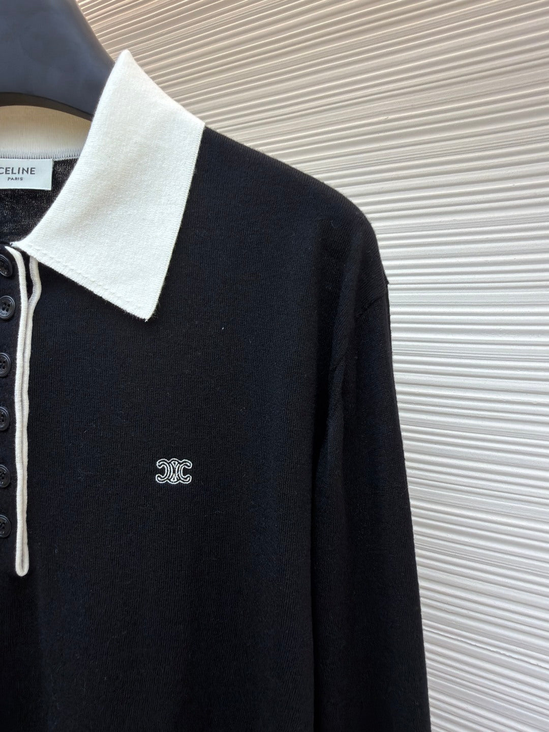 CELINE 26S COLLAR KNIT POLO 726
