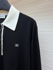 CELINE 26S COLLAR KNIT POLO 726