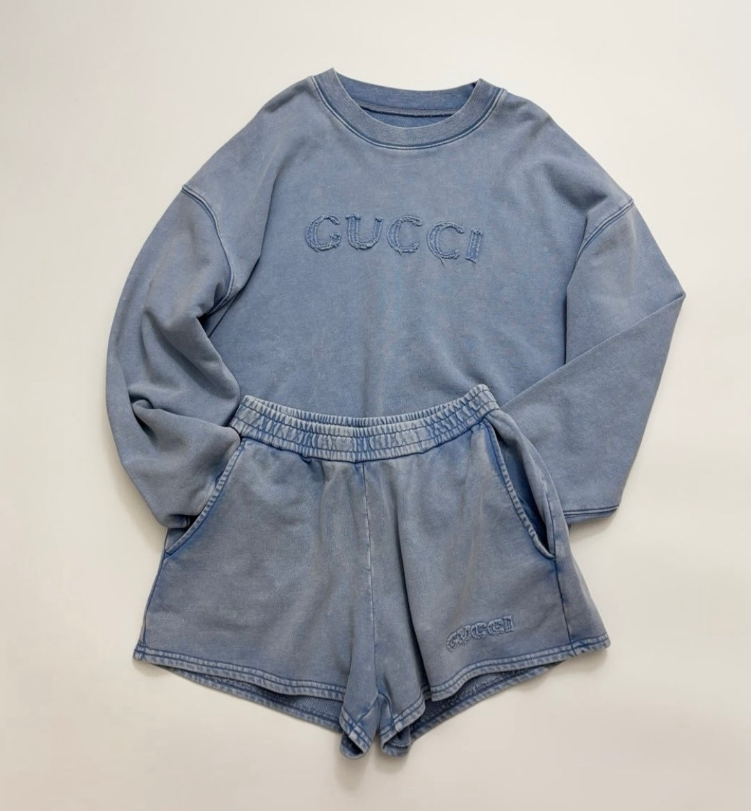 GUCCI 26S SWEATSHIRT AND SHORTS SET 188