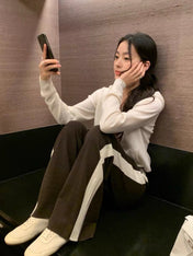 HERMES 25S STRAIGHT-LEG KNIT PANTS 194